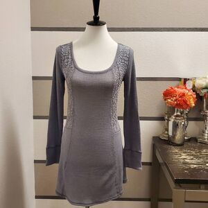 E by Eloise Lace Panel Thermal Top Sz S